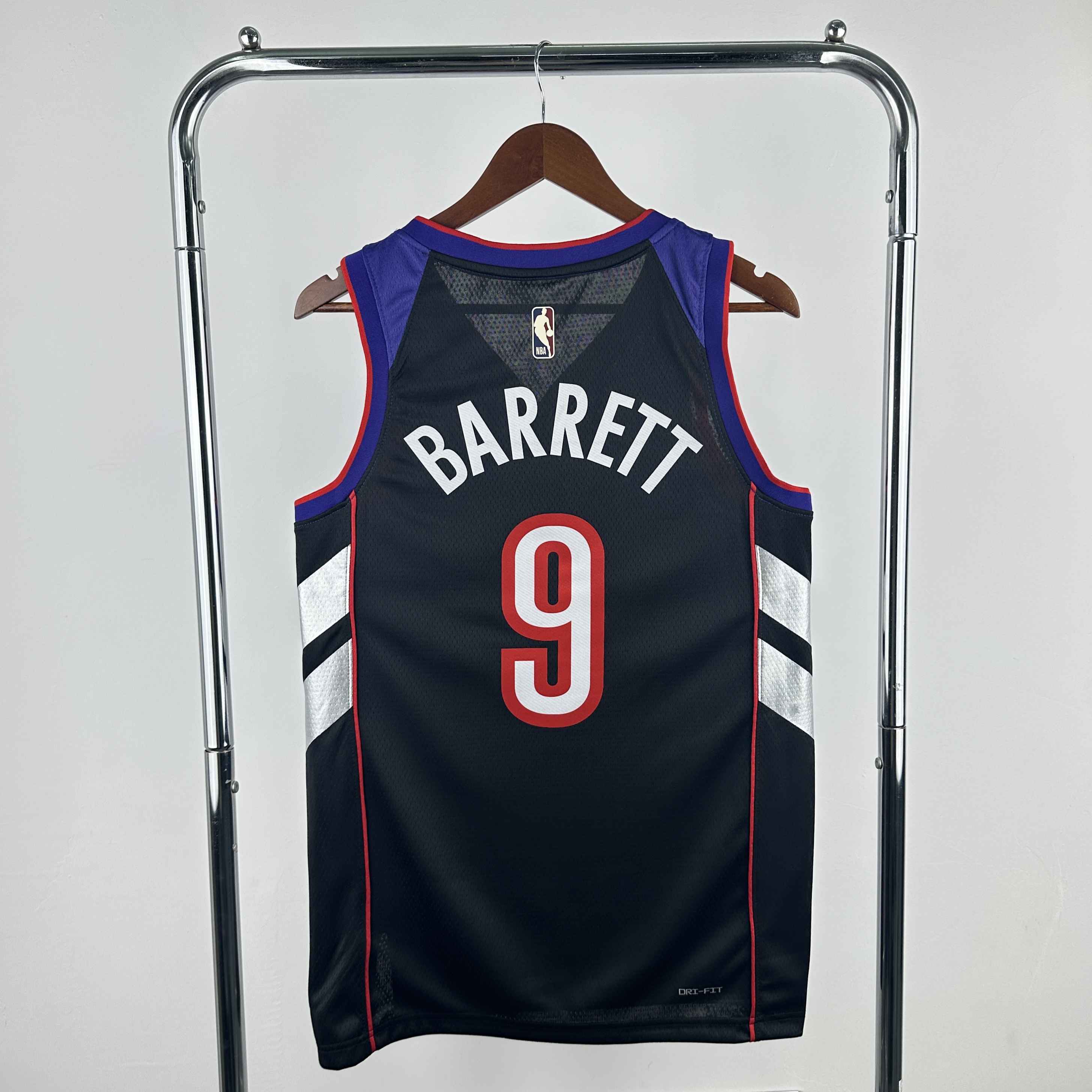 Men Toronto Raptors #9 Barrett purple front black back NBA 2024-25 Season Jerseys